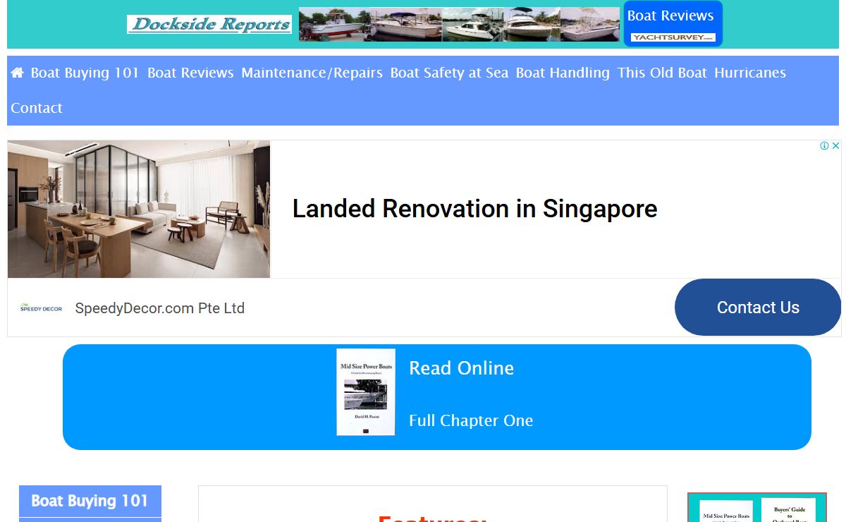 Dockside Reports - Boats & Boating Articles