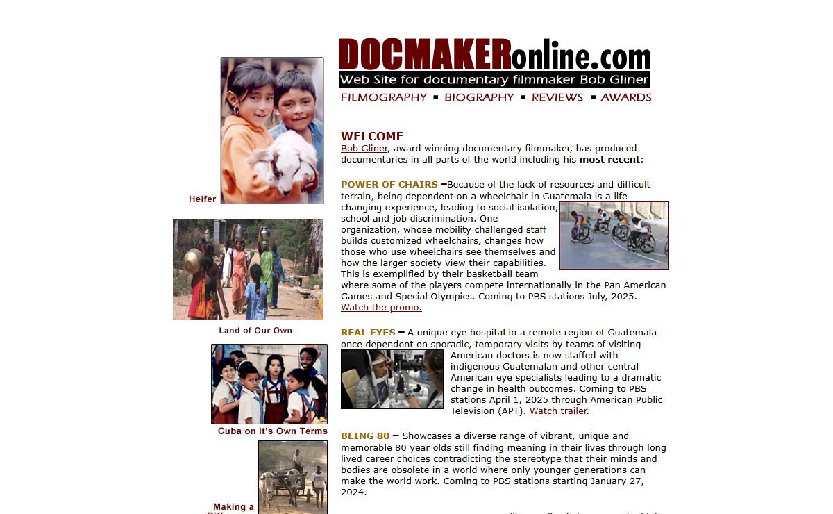 Documentary filmmaker, Bob Gliner