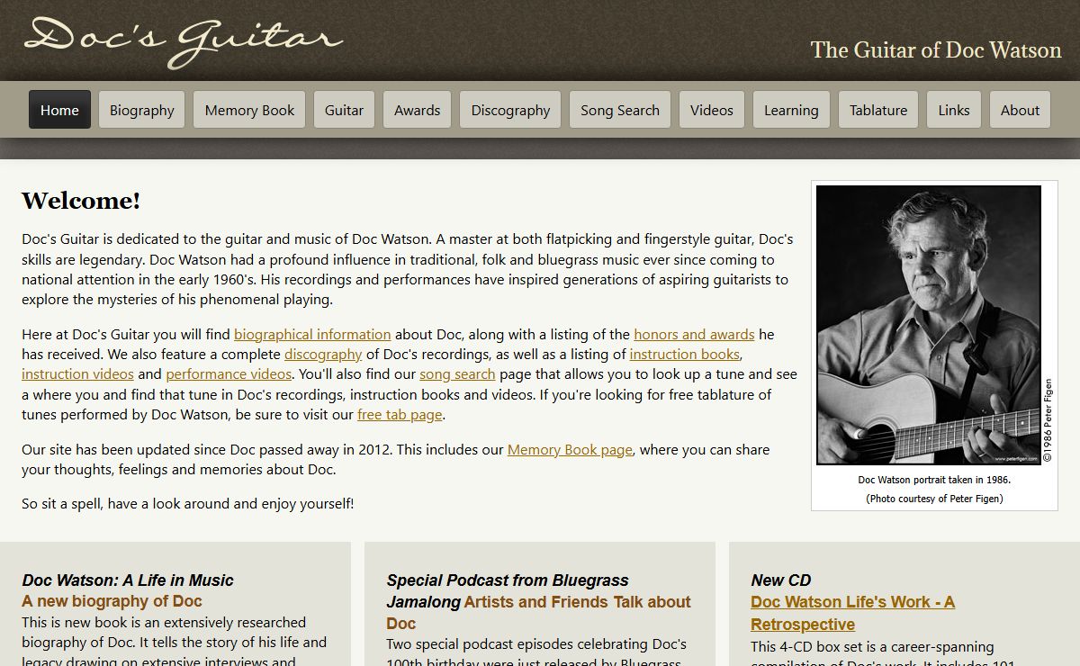 Doc's Guitar - The Guitar of Doc Watson