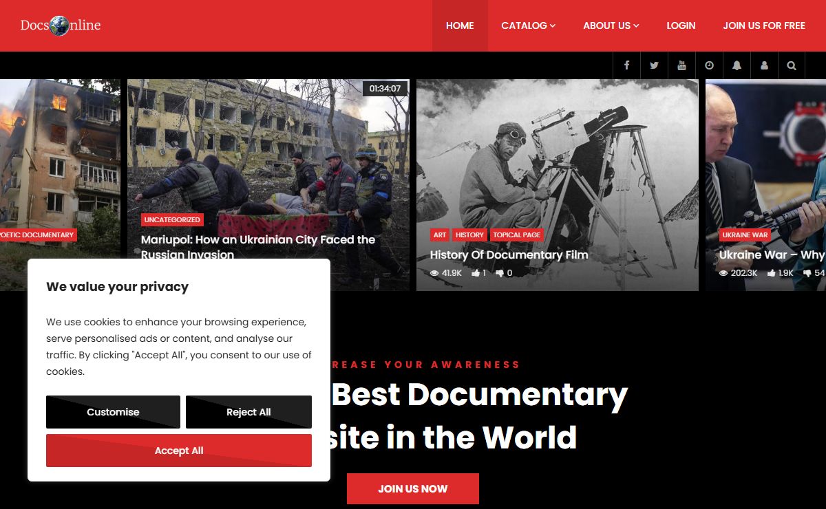 Best Documentaries Online | The Best Documentary Website | DocsOnline