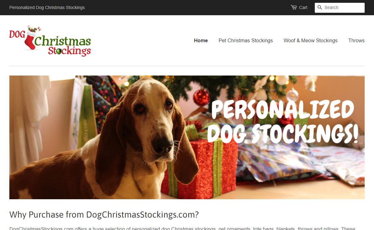 Dog Christmas Stockings Personalized | Free Shipping