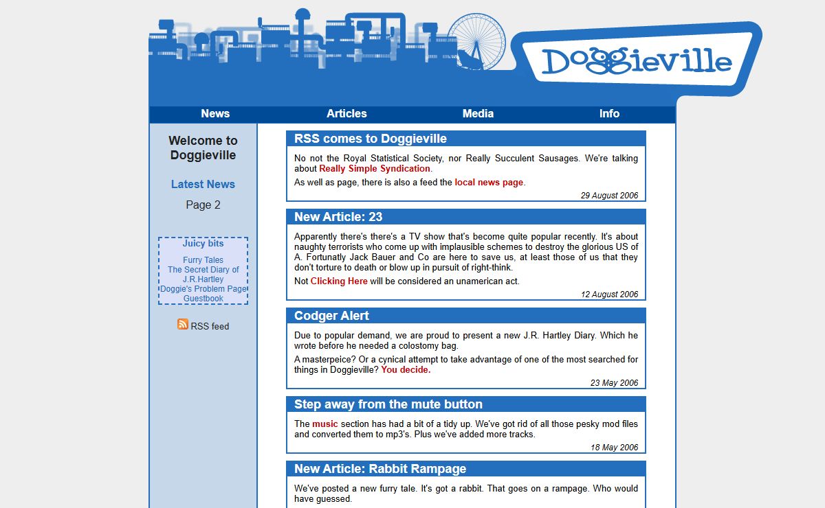 Doggieville - Site News