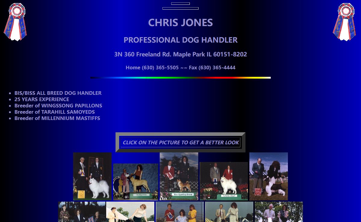 CHRIS JONES DOG SHOW HANDLER