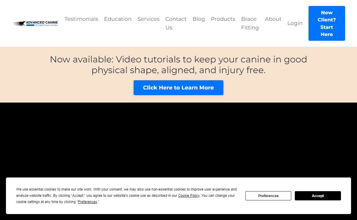 Advanced Canine Rehab Center - Home