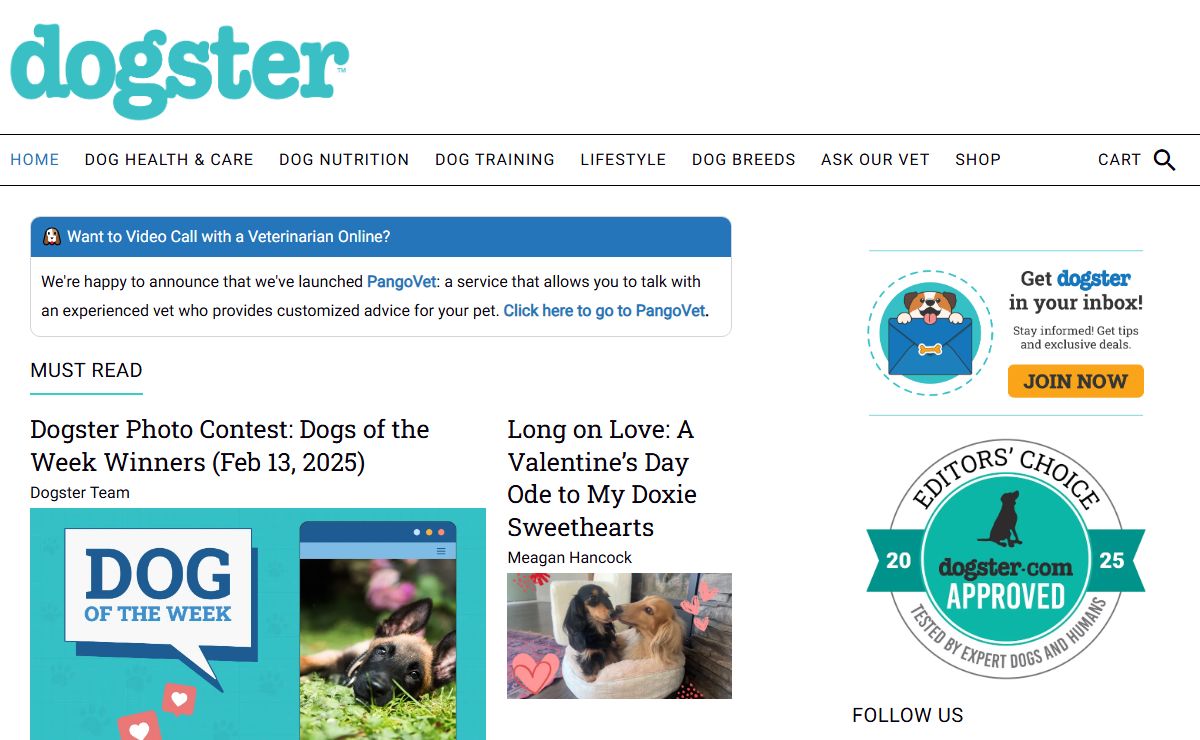 Dogster: Dog Care, Health Guides, & Shop by Veterinarians & Experts