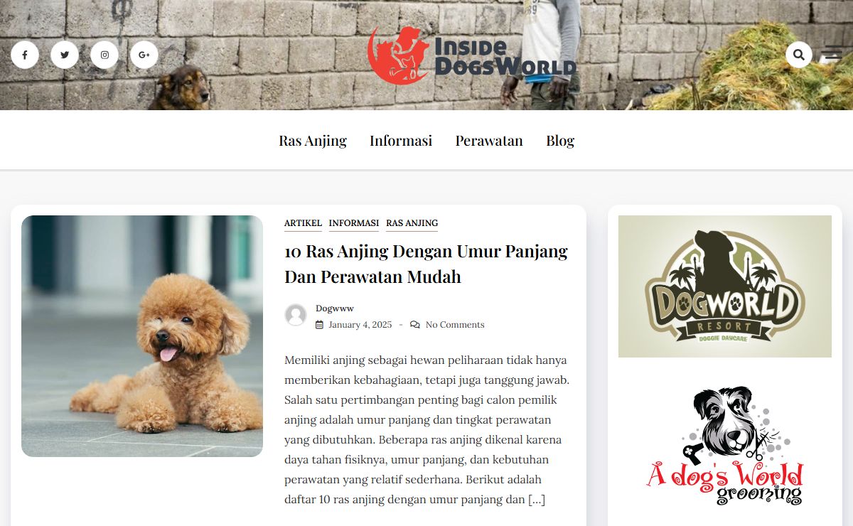 Dogs World Wide - informasi tentang dunia anjing