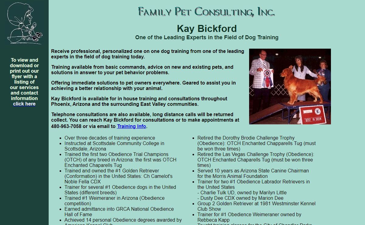 Family Pet Consulting; About the Expert