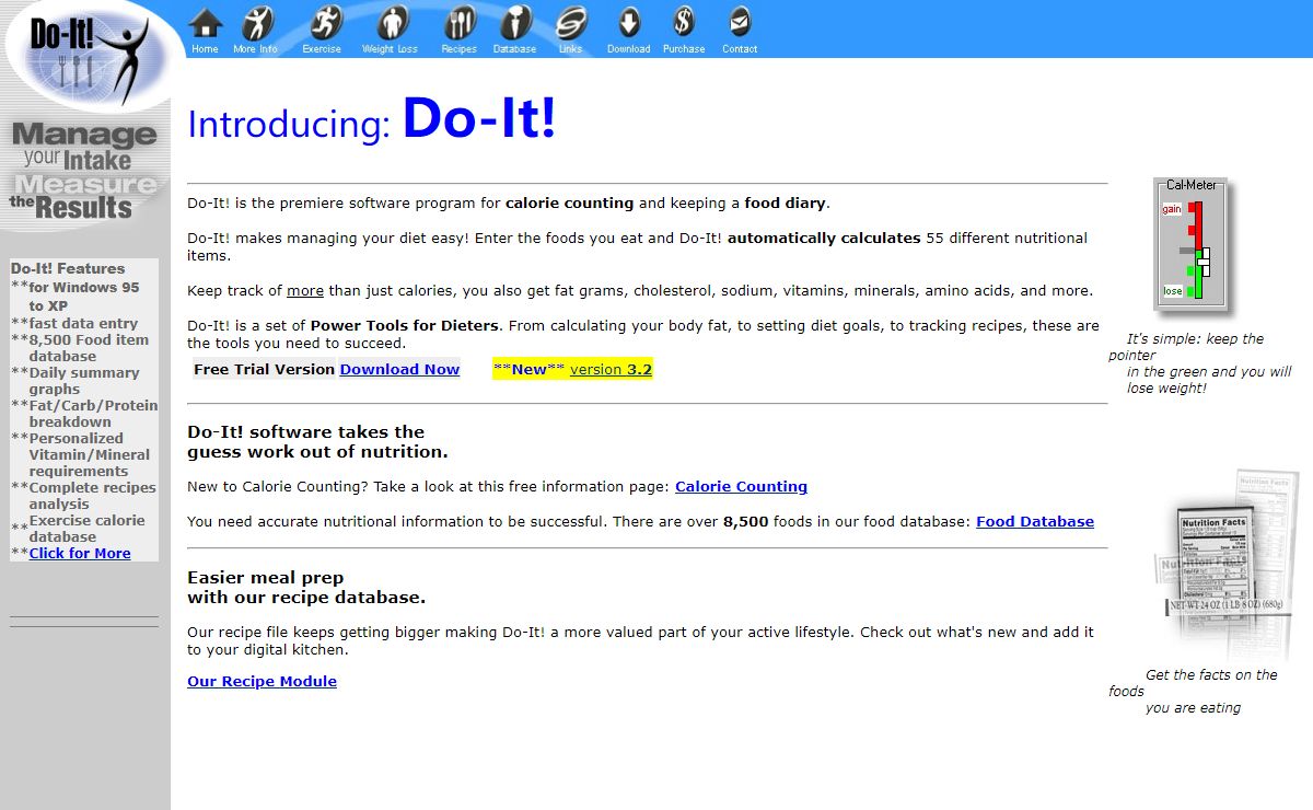 Diet Software for Counting Calories