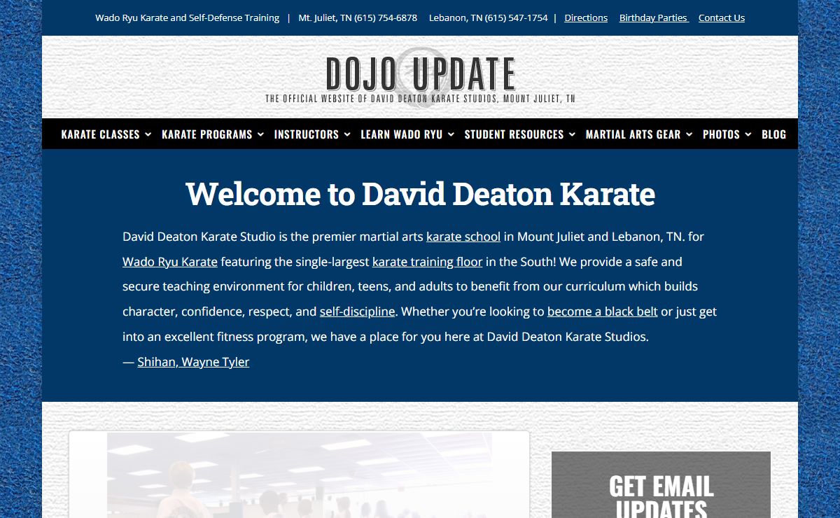 Karate Classes, Self-Defense Training | Children Teen Adults | Mt. Juliet Lebanon