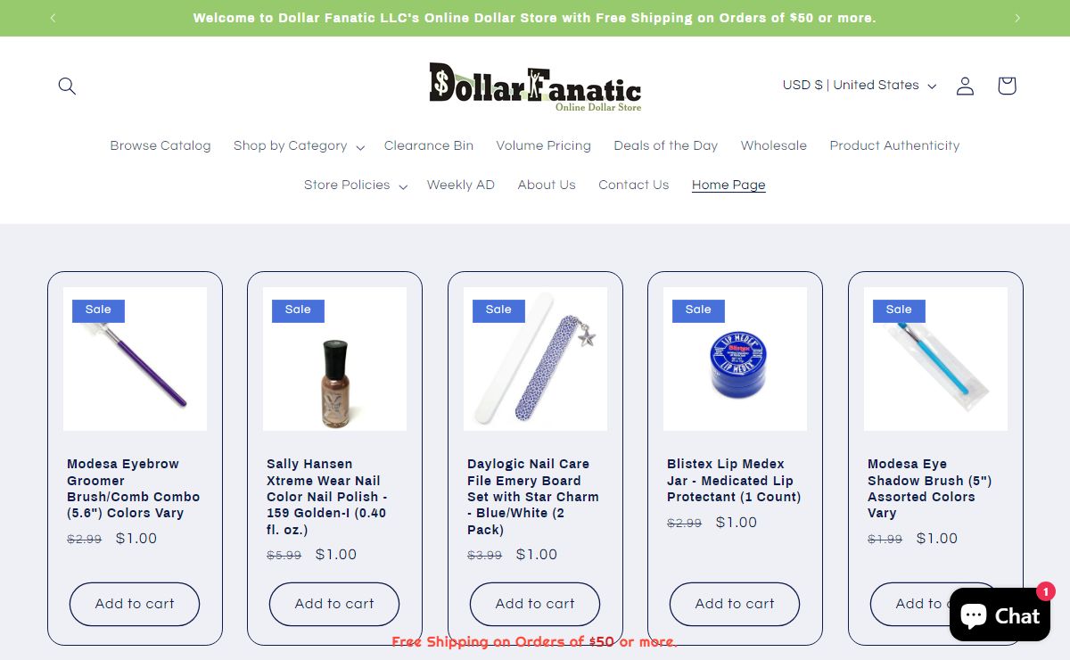 Online Dollar Store | DollarFanatic.com Everything $1.00 or $5.00 each – Dollar Fanatic