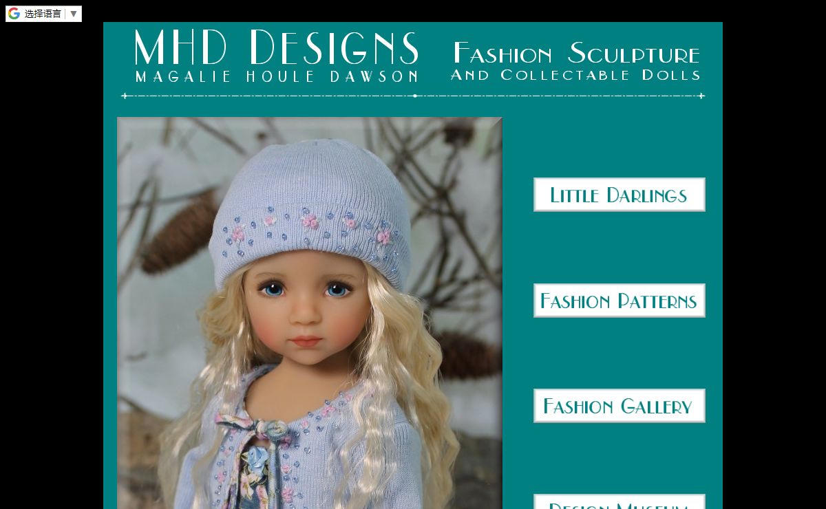MHD Designs - High Quality Doll Fashions, Doll Sewing Patterns, and Custom Painted Little Darling Dolls - Fashion Sculpture