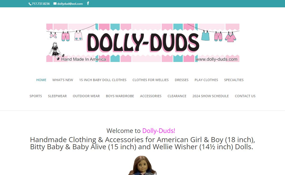 Dolly Duds | American Girl Doll Clothes Handmade Clothing Baby Accessories Dresses