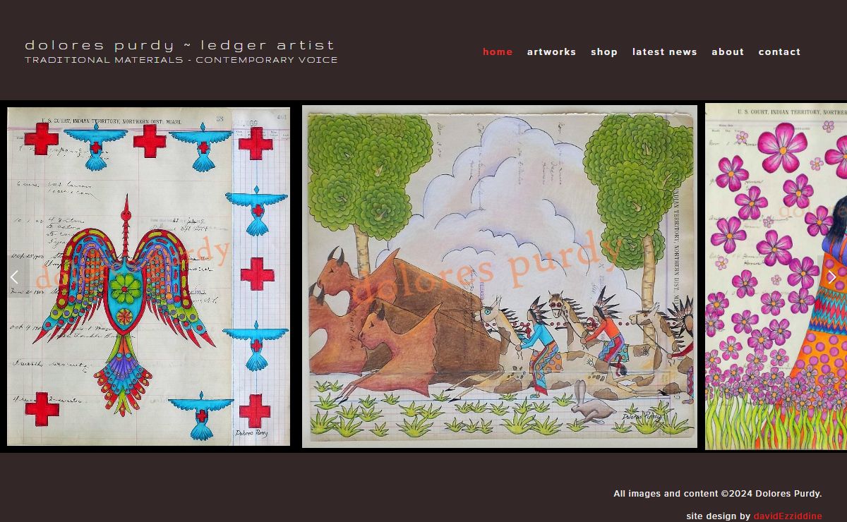 Dolores Purdy ~ ledger artist