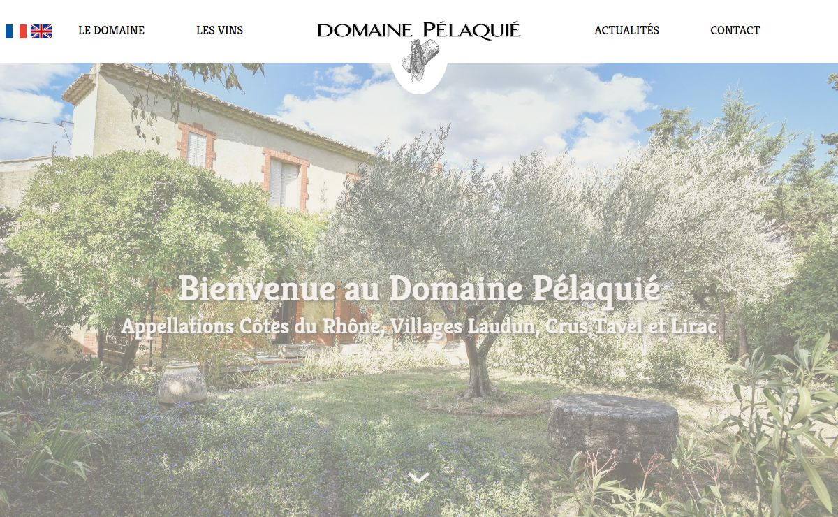 Domaine Pélaquié : Appellations Côtes du Rhône, Villages Laudun, Crus Tavel et Lirac
