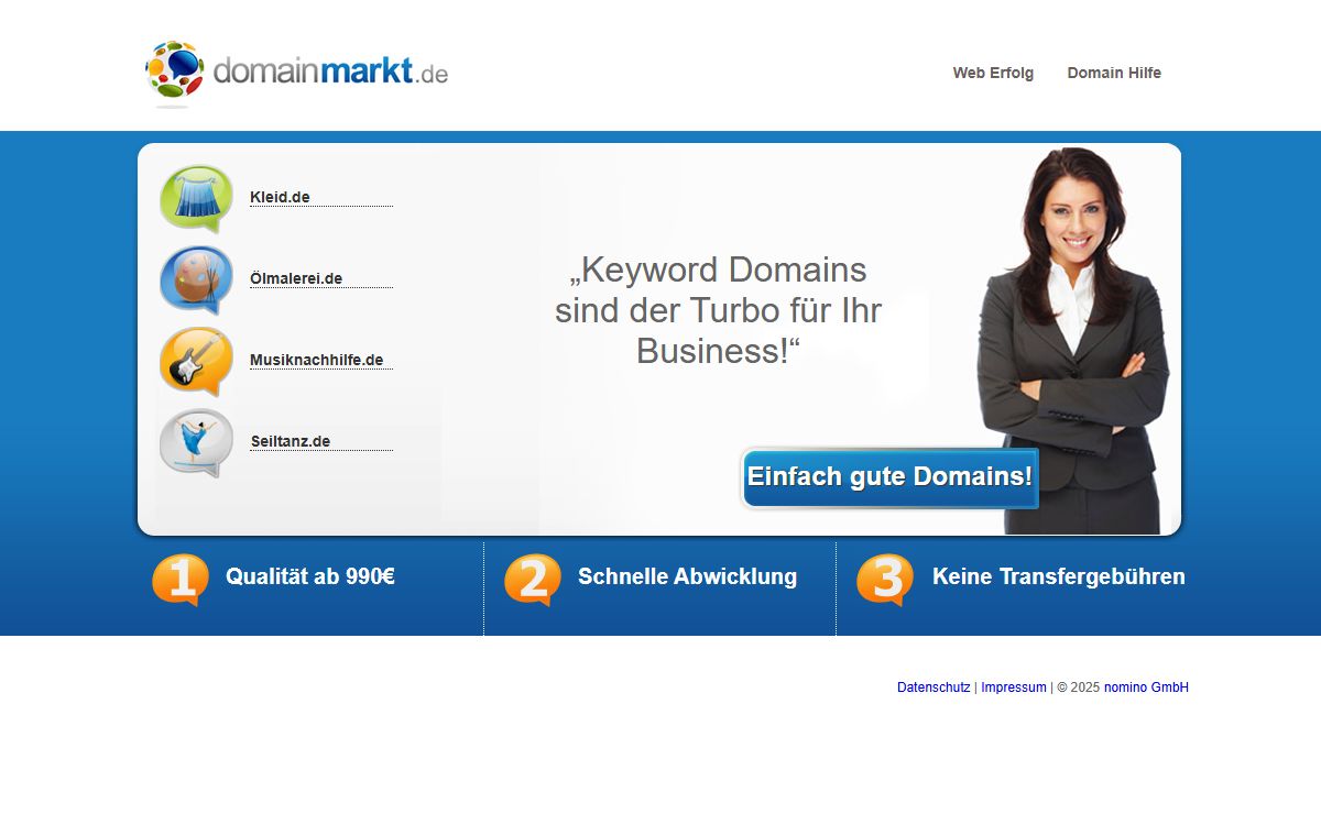domainmarkt.de Einfach gute Domains!