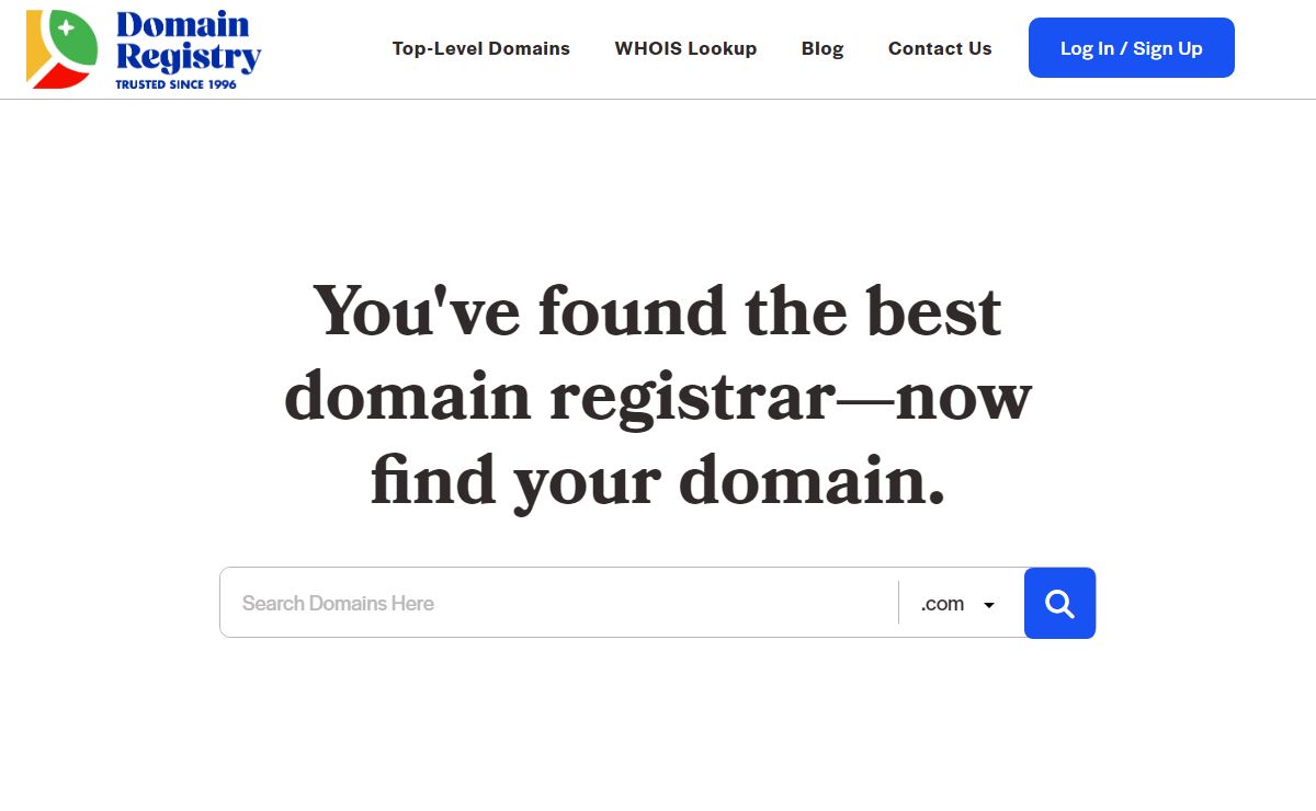 DomainRegistry.com - Trusted Domain Registration since 1996