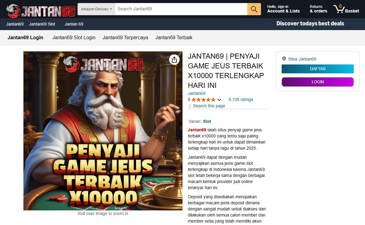 JANTAN69 | PENYAJI GAME JEUS TERBAIK X10000 TERLENGKAP HARI INI