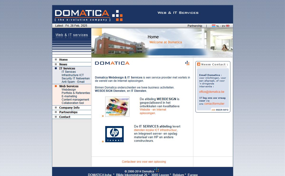 DOMATICA - Webdesign - IT & ICT Bedrijf