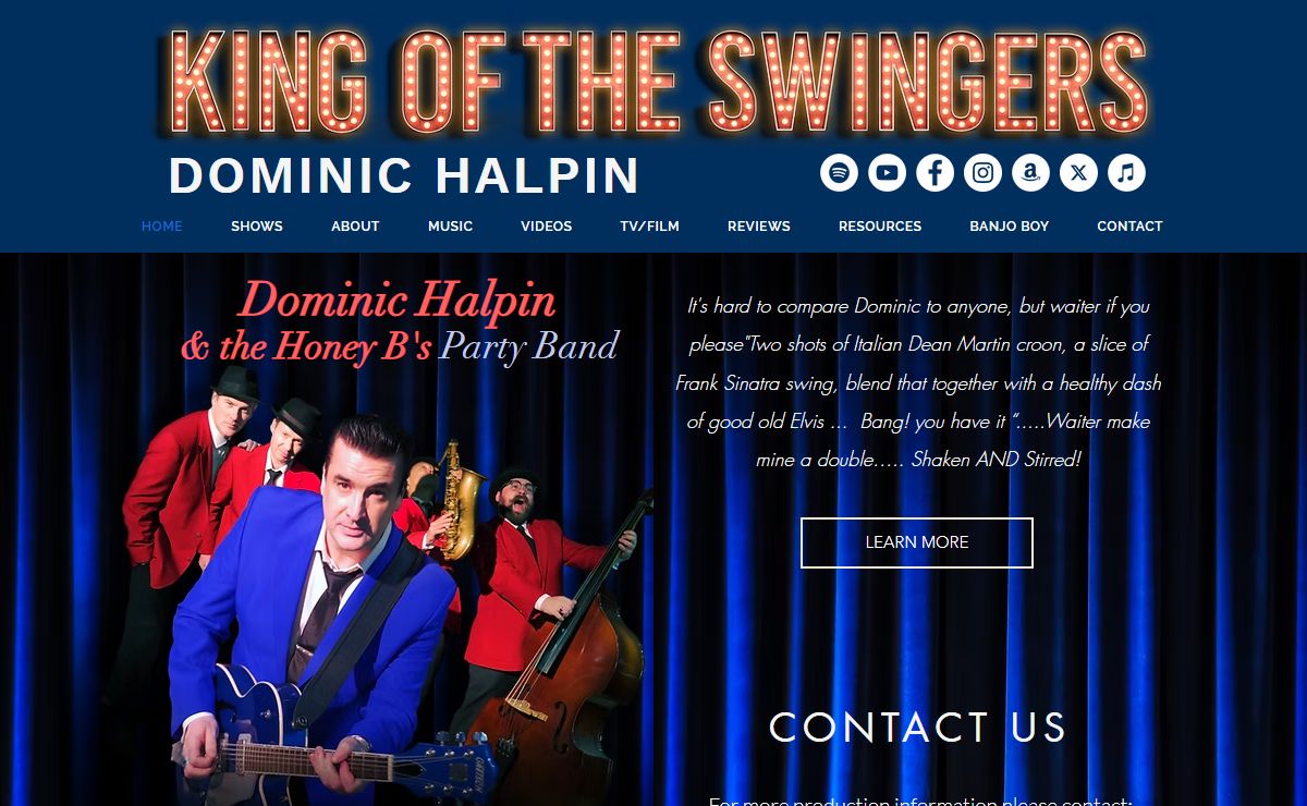 Dominic Halpin's UK SWING BAND - Hottest Act in Town