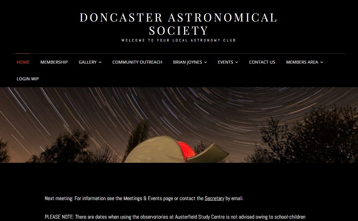 Doncaster Astronomical Society – Welcome to your local astronomy club