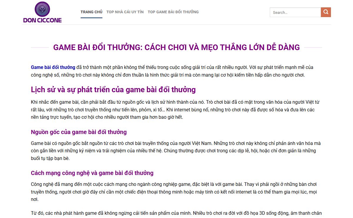 Game bài đổi thưởng: Cách chơi và mẹo thắng lớn dễ dàng