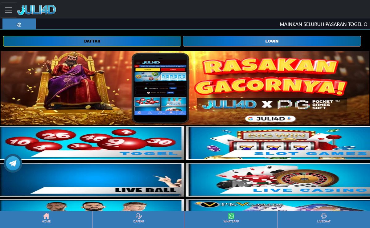 Juli4d: Link Daftar Juli4d | Login Juli4d | Link Alternatif Juli4d Anti Blokir