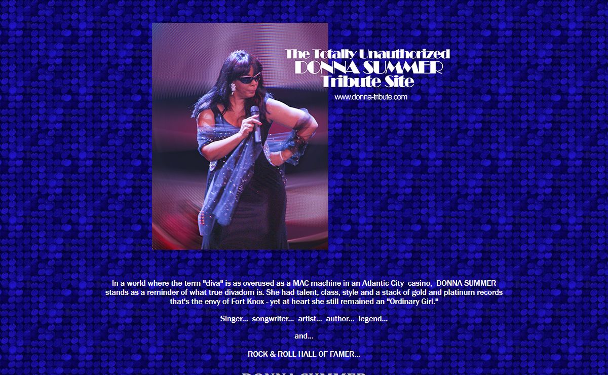 The Donna Summer Tribute Site
