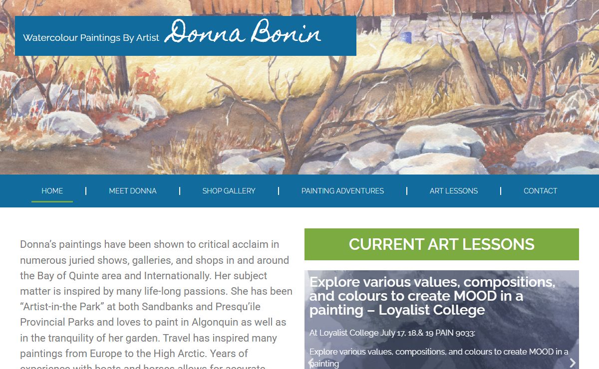 Home | Donna Bonin Gallery