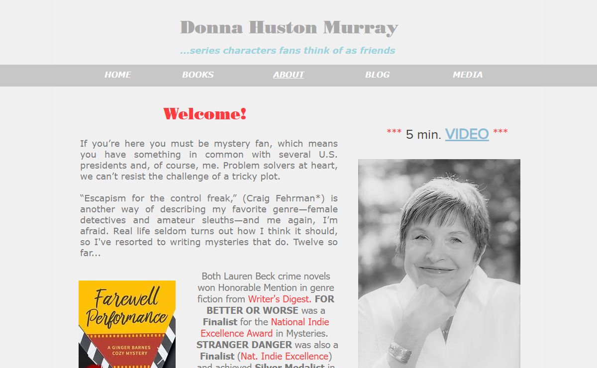 Cozy Mystery Book Series | Donna Huston Murray, Author