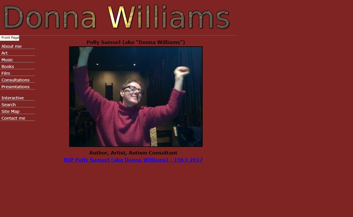Donna Williams: Front Page