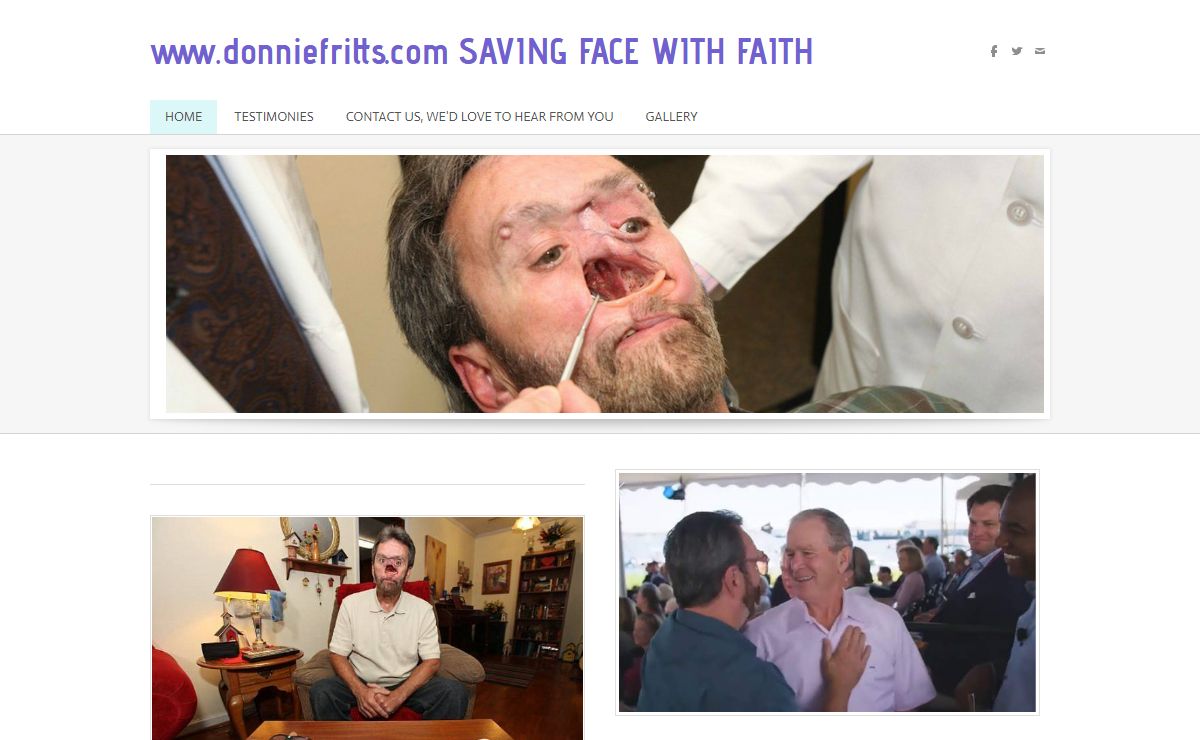 www.donniefritts.com SAVING FACE WITH FAITH - Home