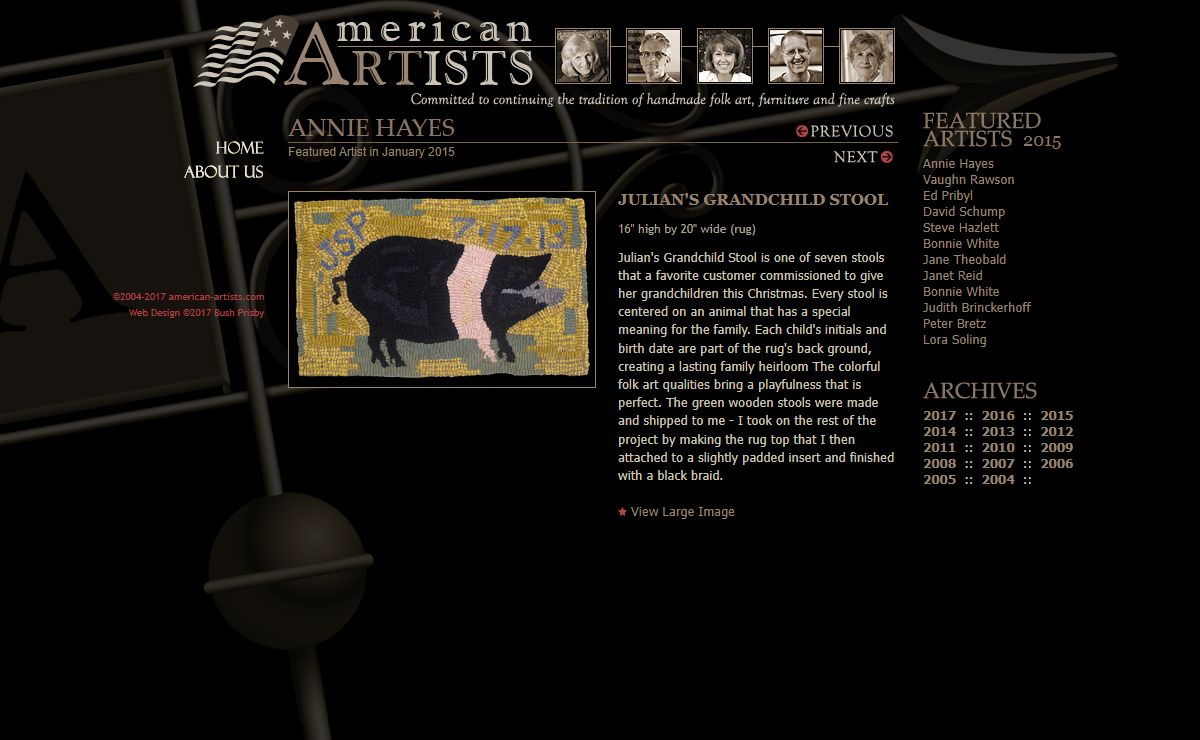 ANNIE HAYES :: Featured Artist at american-artists.com :: January 2015