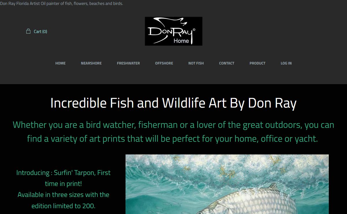 donrayart.com/Original art and reproductions