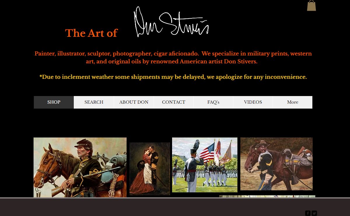 DonStivers.com Art Prints, Military Prints, Western Art, Horse Art