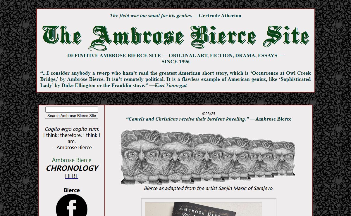 Original Ambrose Bierce Site
