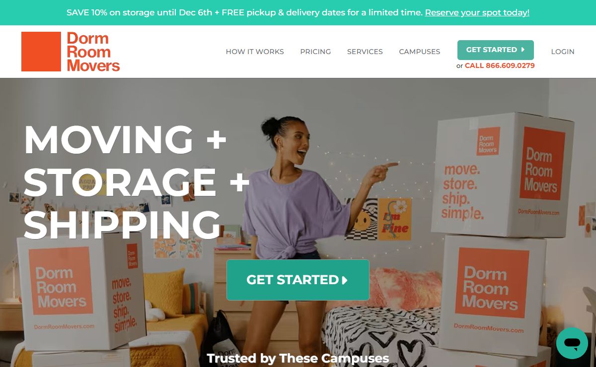 College moving, storage & shipping made simple! | Dorm Room Movers