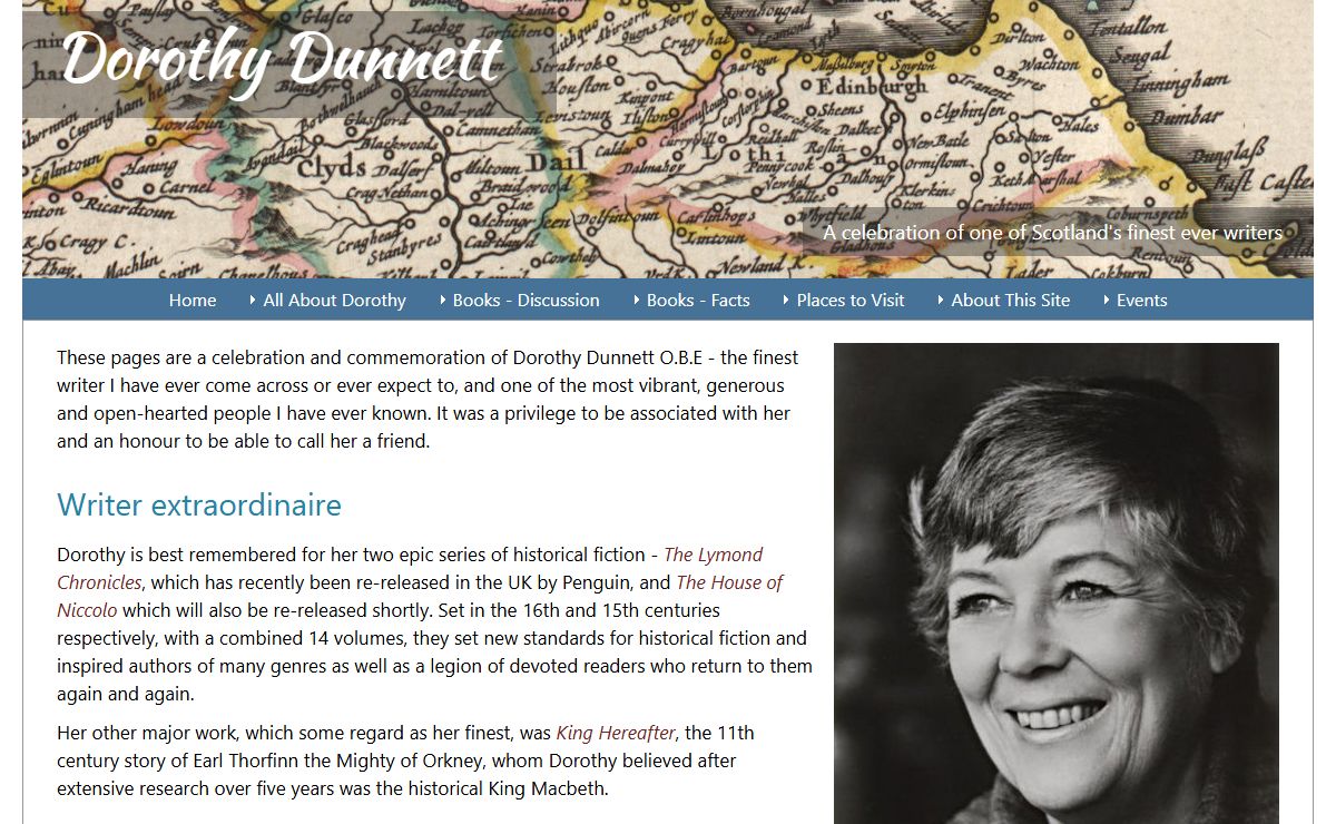 Dorothy Dunnett - historical fiction writer and portrait painter
