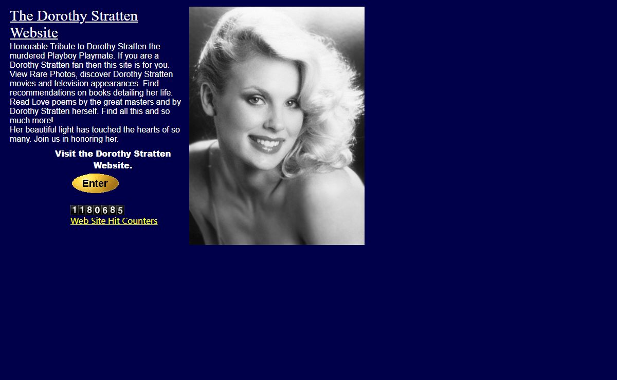 Dorothy Stratten Website. Honorable Tribute to Dorothy Stratten