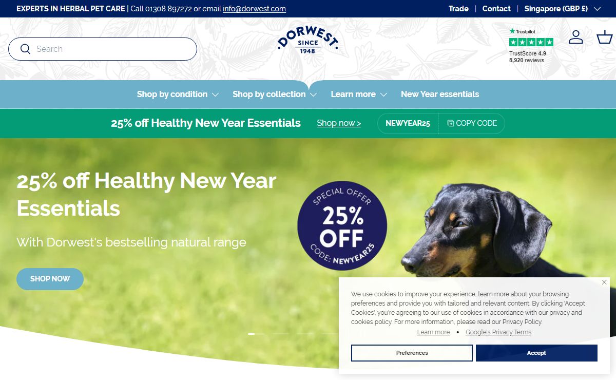 Dorwest Herbs: Herbal Remedies & Supplements for Dogs & Cats