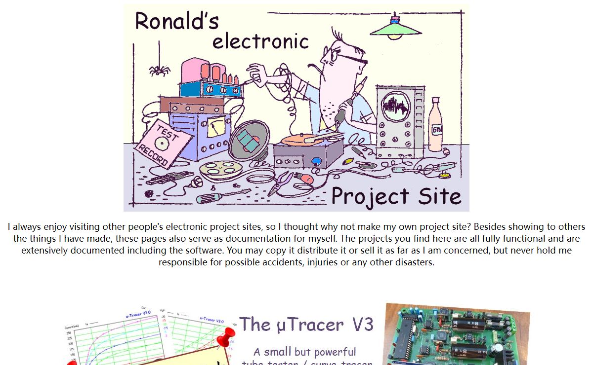 Ronald's electronic project site