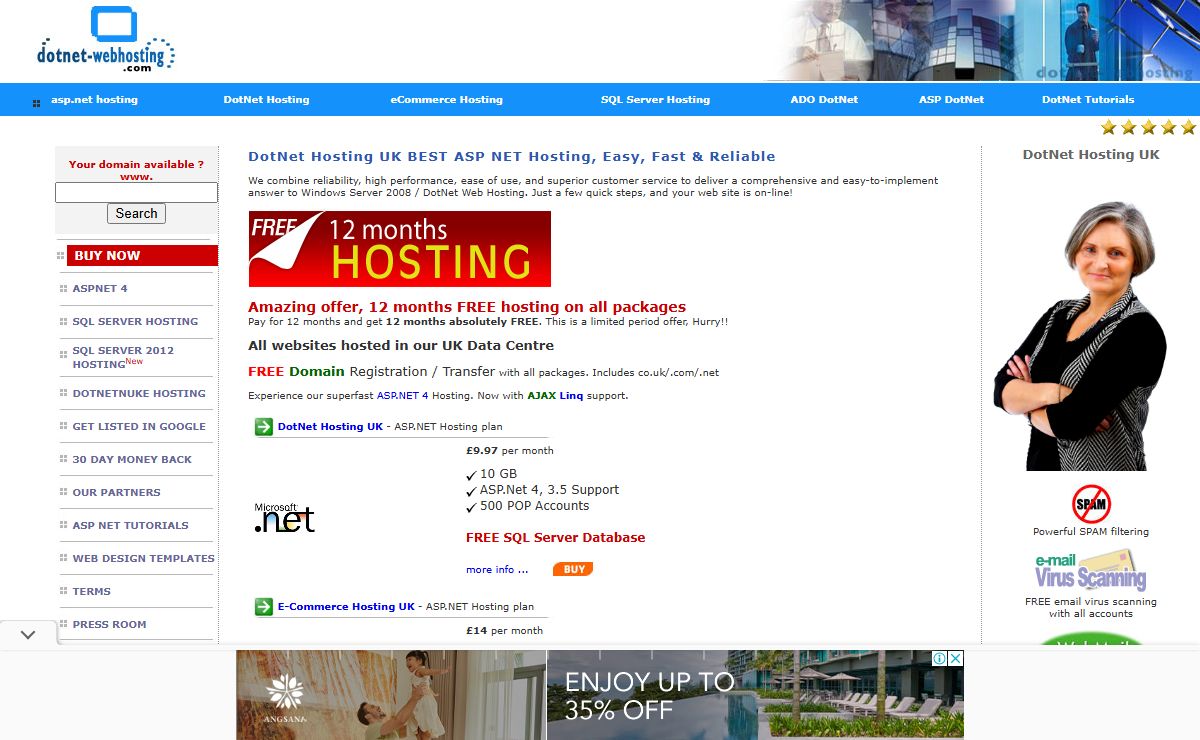 Dot Net Hosting UK - Dot Net Web hosting, ASP.NET 4, ASP.NET 3.5, AJAX, IIS7, Windows Hosting