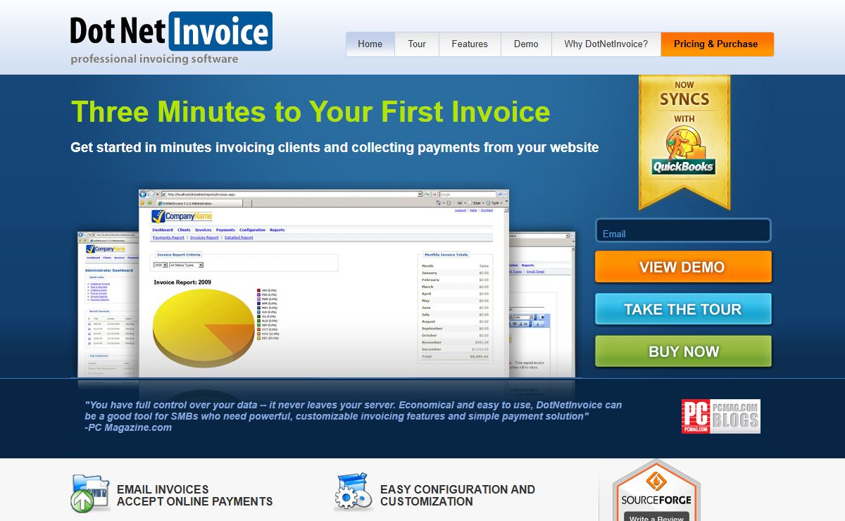 DotNetInvoice: ASP.NET Invoicing and Billing Software