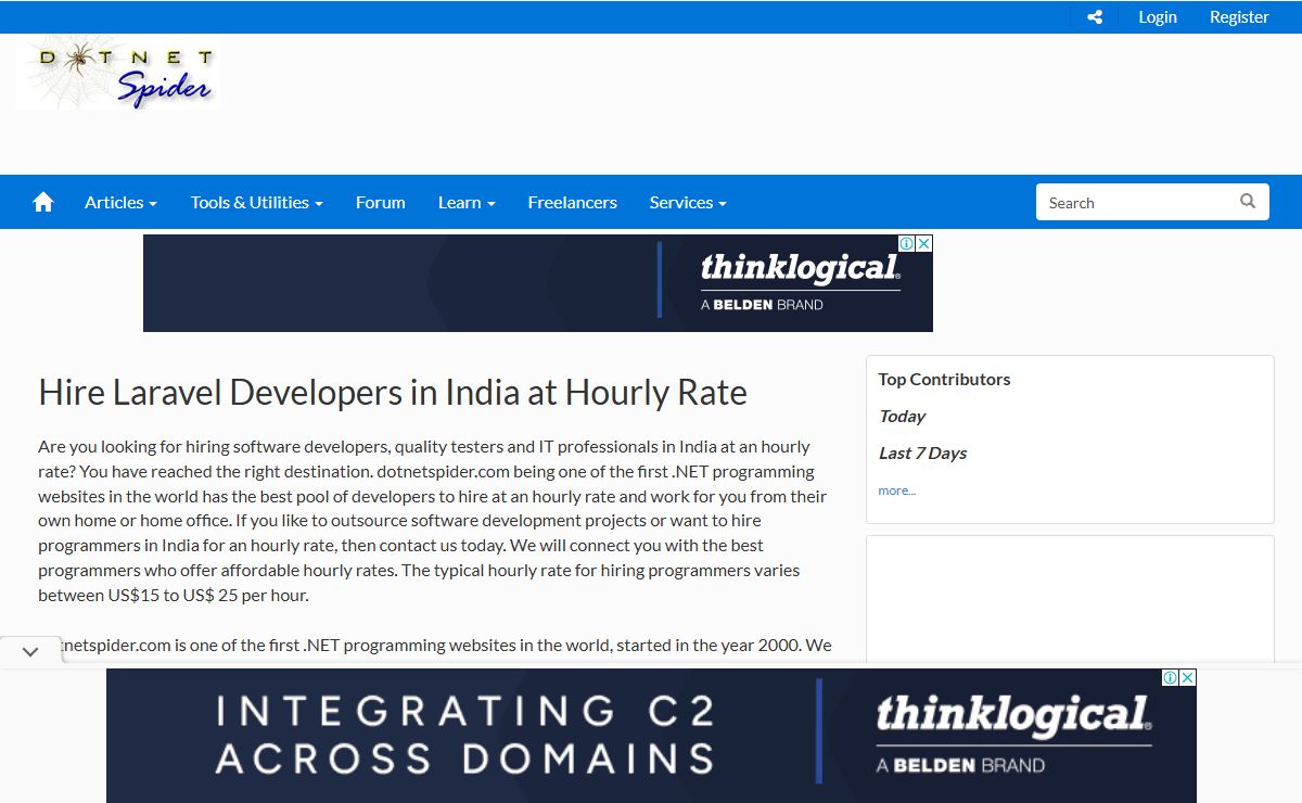 Hire Laravel Developers in India - Starts from $15 per Hour