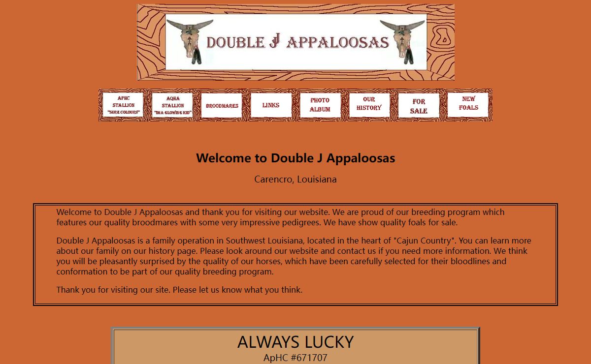 Double J Appaloosas