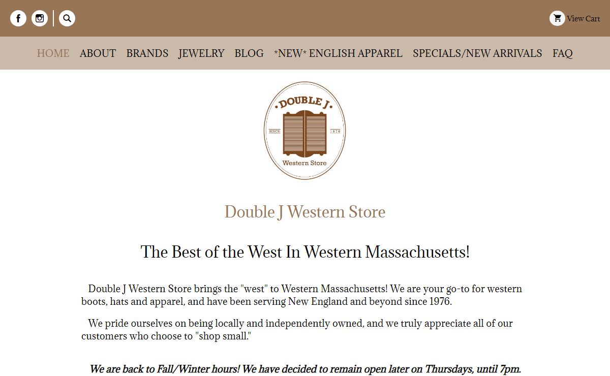 HOME - Double J Western Store