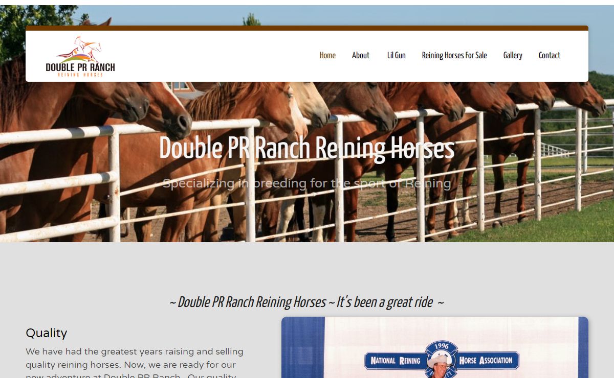 Double PR Ranch Reining Horses