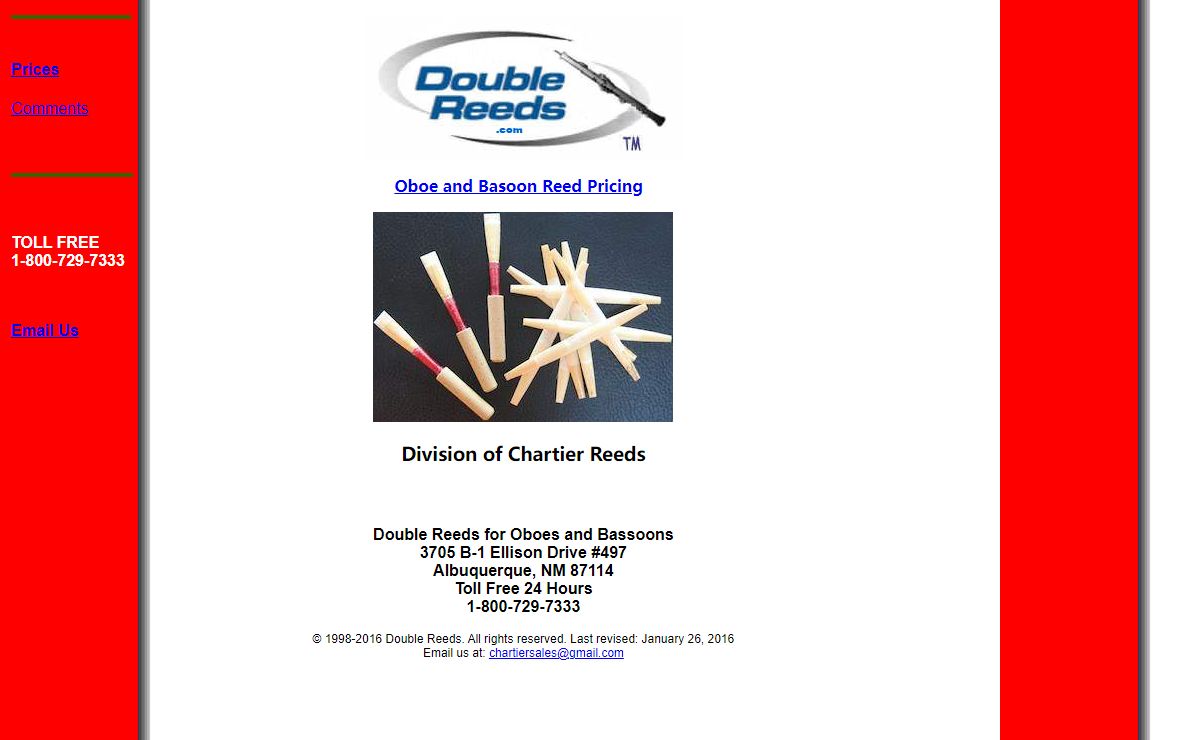 Double Reeds - Reeds for Oboe and Graded, Profiled Oboe Cane.