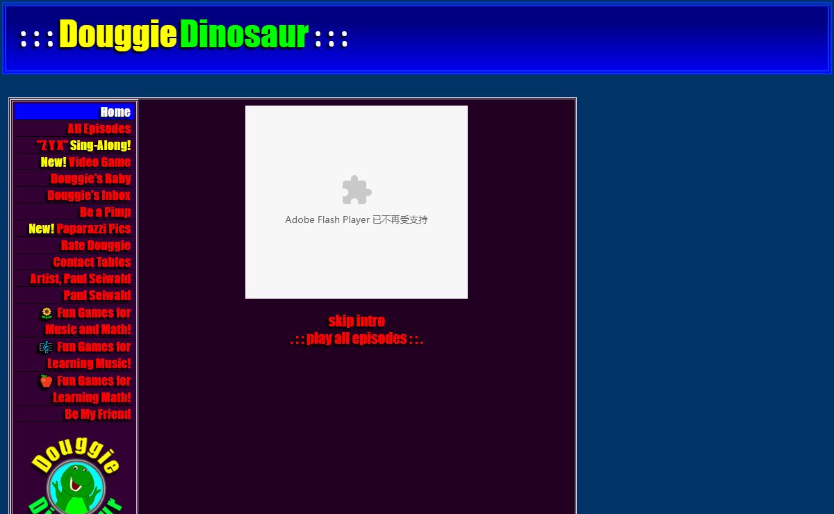 Douggie Dinosaur - WTF - Funny - Hilarious - Cartoon - Flash Animation - Raw Comedy - Sick Humor Whenever You're Bored