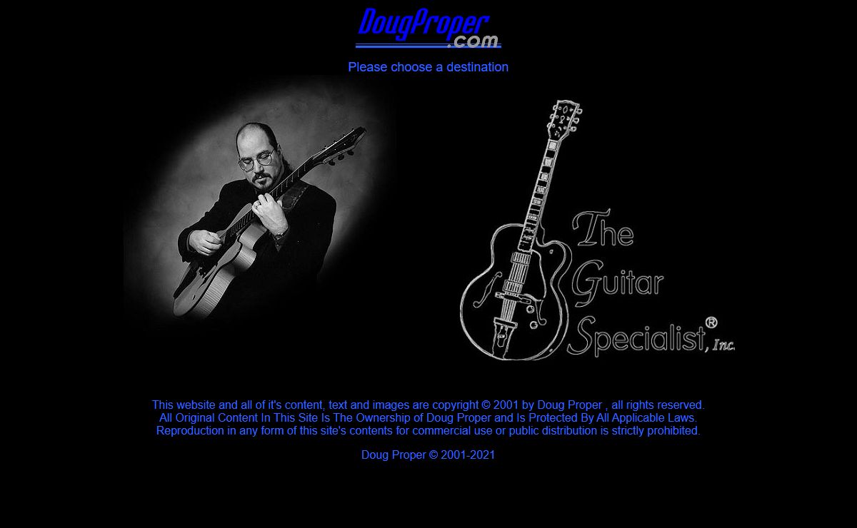 Doug Proper, 7 String Jazz Guitarist