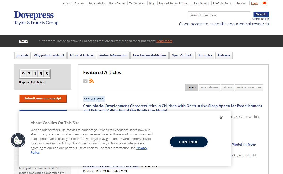 Dove Medical Press - Open Access Publisher of Medical Journals
